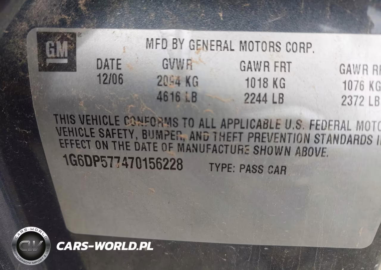 2007 Cadillac Cts Standard VIN:1G6DP577470156228 - 9