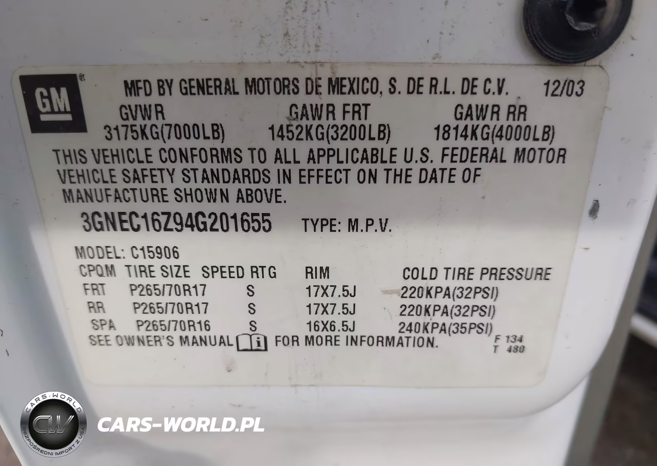 2004 Chevrolet Suburban 1500 Lt VIN:3GNEC16Z94G201655 - 9