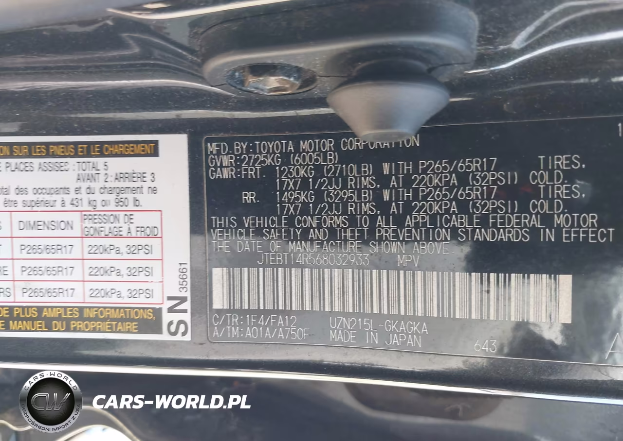 2006 Toyota 4Runner Sr5 V8 VIN:JTEBT14R568032933 - 9