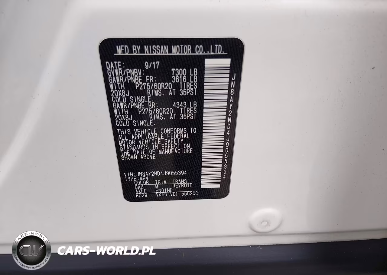 2018 Nissan Armada Sl VIN:JN8AY2ND4J9055394 - 9