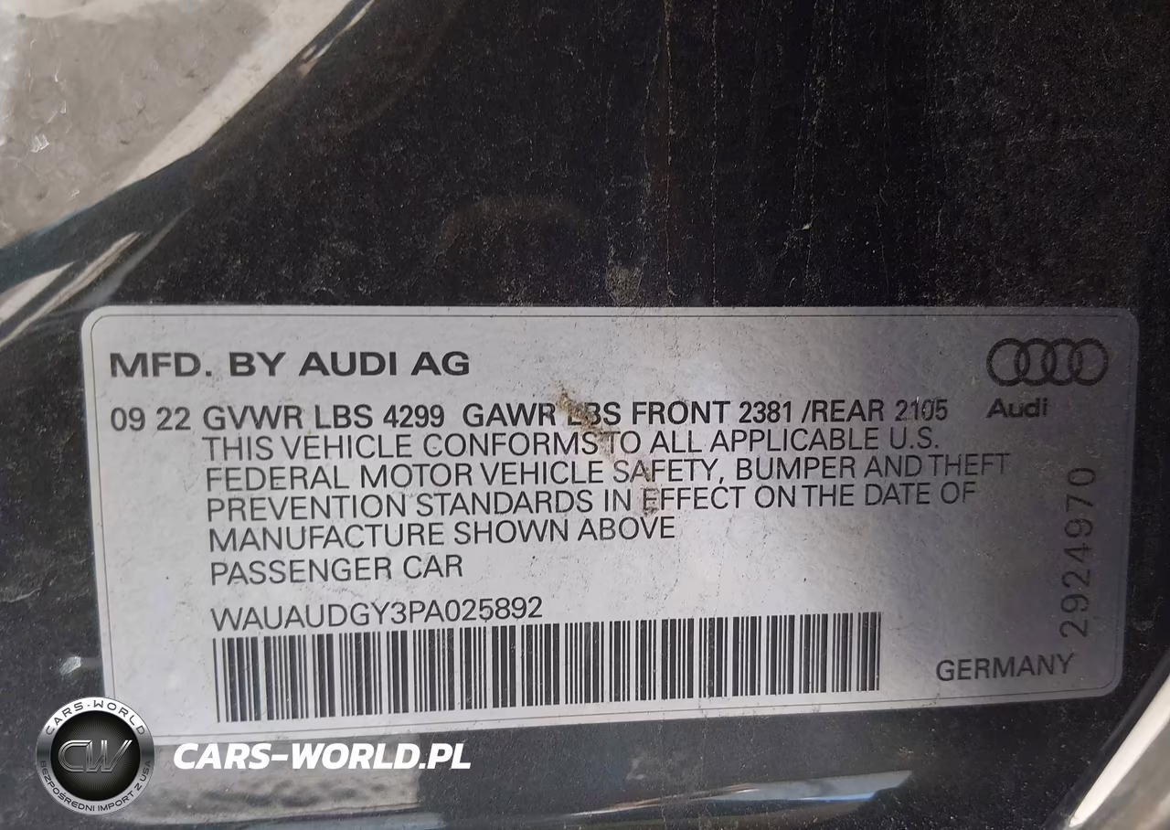 2023 Audi A3 Premium 40 Tfsi Front-Wheel Drive S Tronic VIN:WAUAUDGY3PA025892 - 9