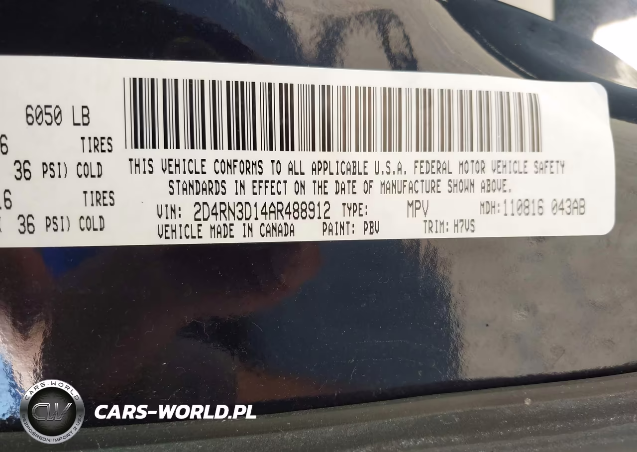 2010 Dodge Grand Caravan Hero VIN:2D4RN3D14AR488912 - 9