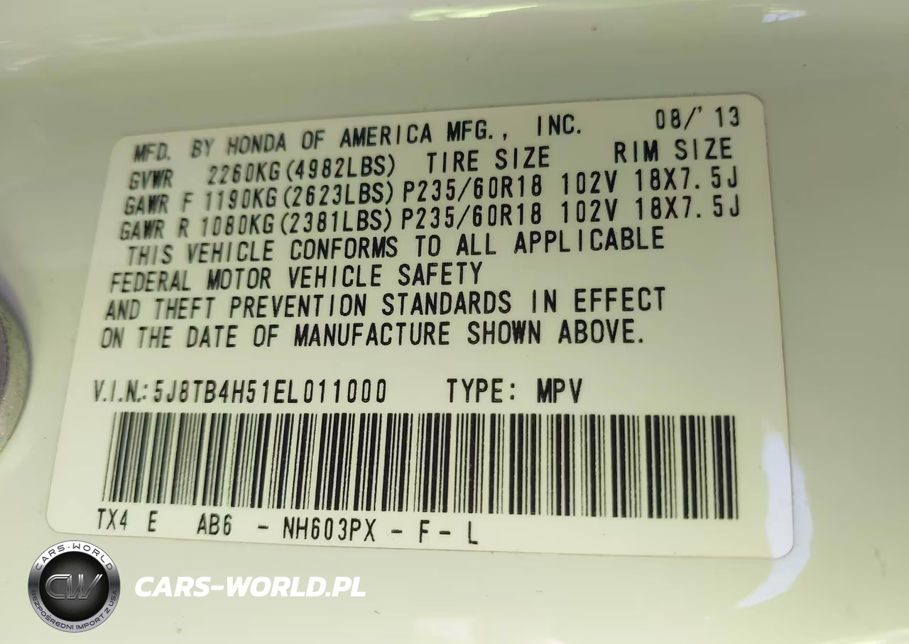 2014 Acura Rdx VIN:5J8TB4H51EL011000 - 9
