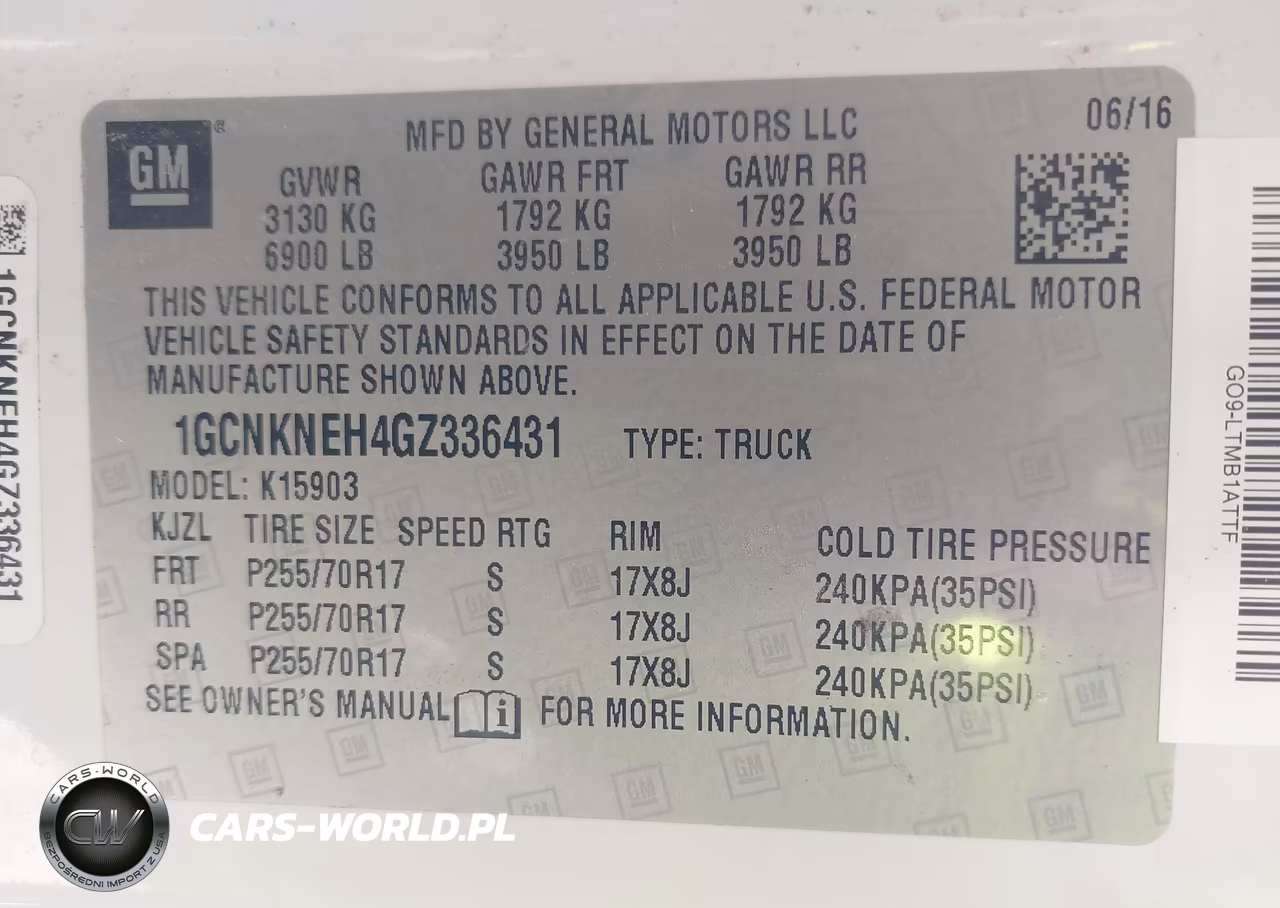 2016 Chevrolet Silverado 1500 Wt VIN:1GCNKNEH4GZ336431 - 9