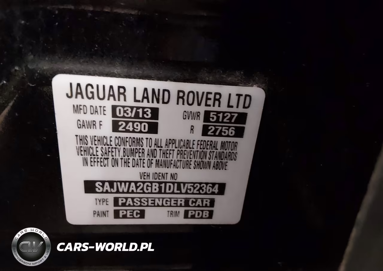 2013 Jaguar Xj Xjl Portfolio VIN:SAJWA2GB1DLV52364 - 9