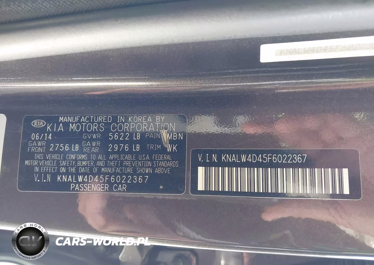 2015 Kia K900 Luxury VIN:KNALW4D45F6022367 - 9