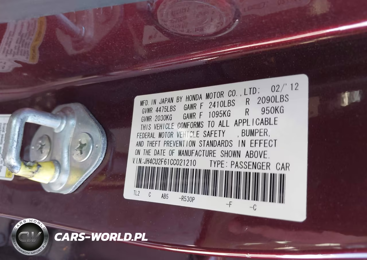 2012 Acura Tsx 2.4 VIN:JH4CU2F61CC021210 - 9