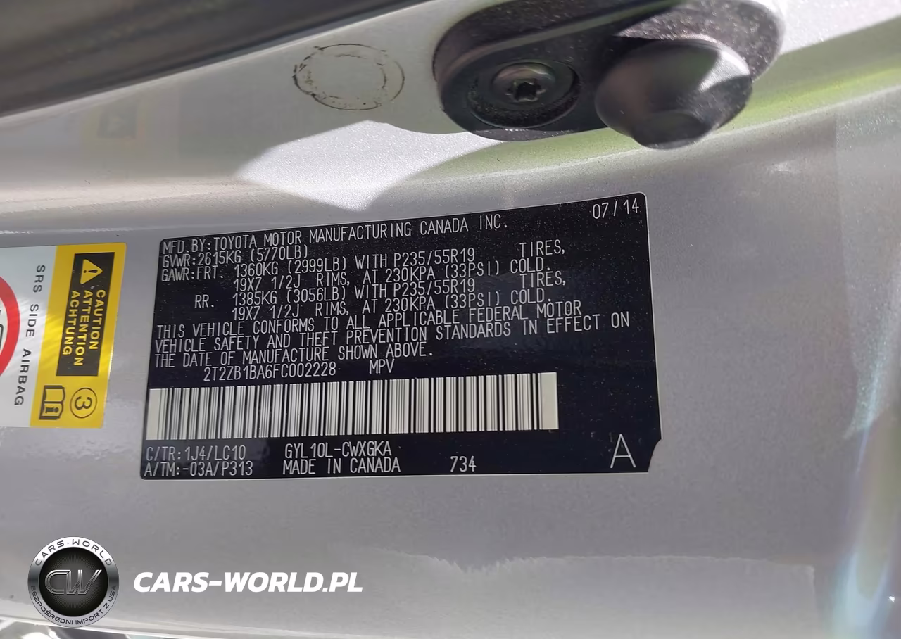 2015 Lexus Rx 450H VIN:2T2ZB1BA6FC002228 - 9