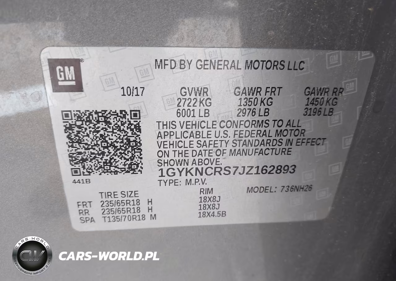 2018 Cadillac Xt5 Luxury VIN:1GYKNCRS7JZ162893 - 9