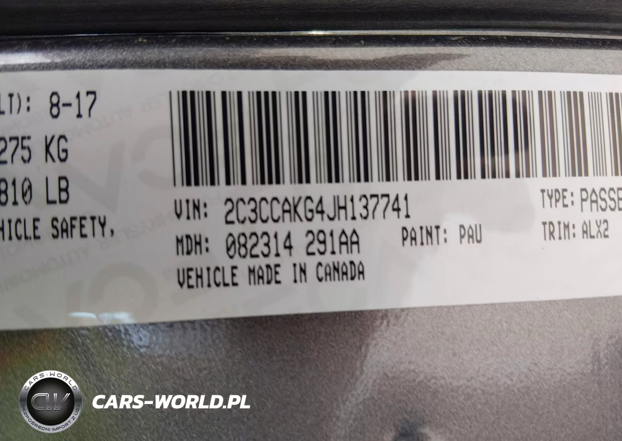 2018 Chrysler 300 Limited Awd VIN:2C3CCAKG4JH137741 - 9