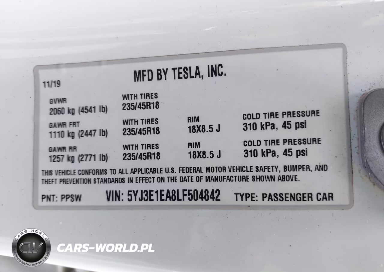 2020 Tesla Model 3 Standard Range Plus Rear-Wheel Drive-Standard Range Rear-Wheel Drive VIN:5YJ3E1EA8LF504842 - 9