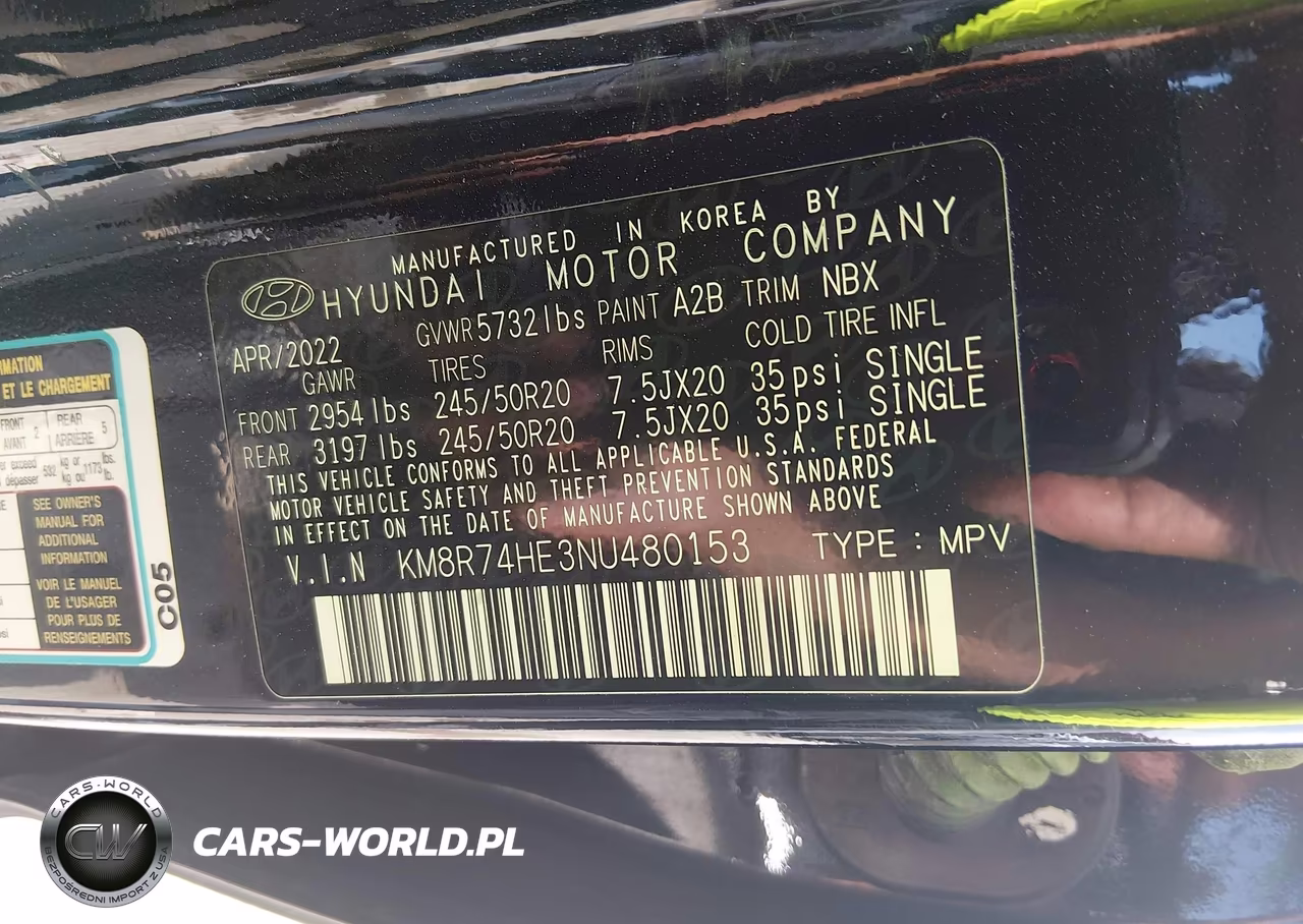 2022 Hyundai Palisade Calligraphy VIN:KM8R74HE3NU480153 - 9