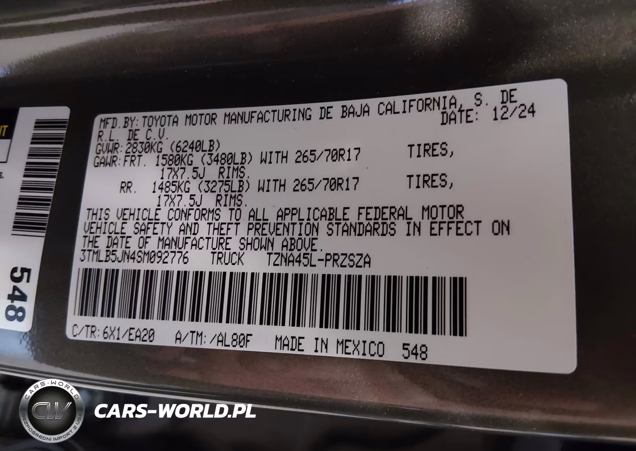 2025 Toyota Tacoma Trd Off Road VIN:3TMLB5JN4SM092776 - 9