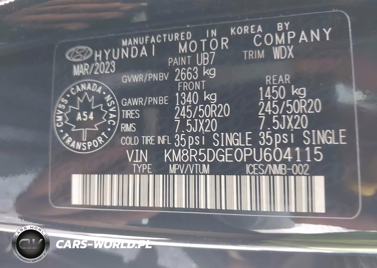 2023 Hyundai Palisade Ultimate Calligraphy VIN:KM8R5DGE0PU604115 - 9