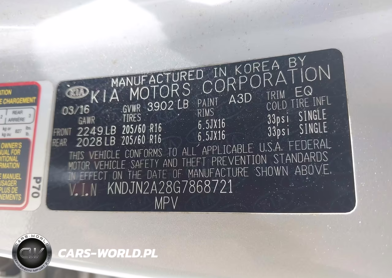 2016 Kia Soul VIN:KNDJN2A28G7868721 - 9