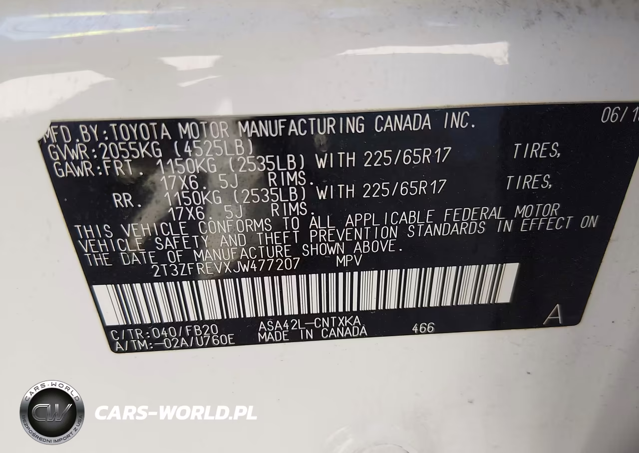 2018 Toyota Rav4 Le VIN:2T3ZFREVXJW477207 - 9