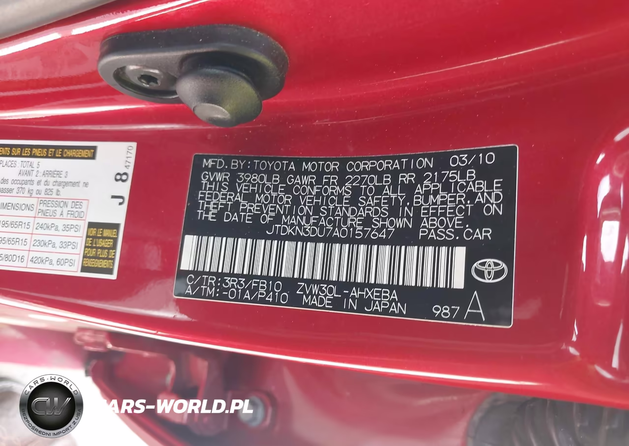 2010 Toyota Prius Ii VIN:JTDKN3DU7A0157647 - 9