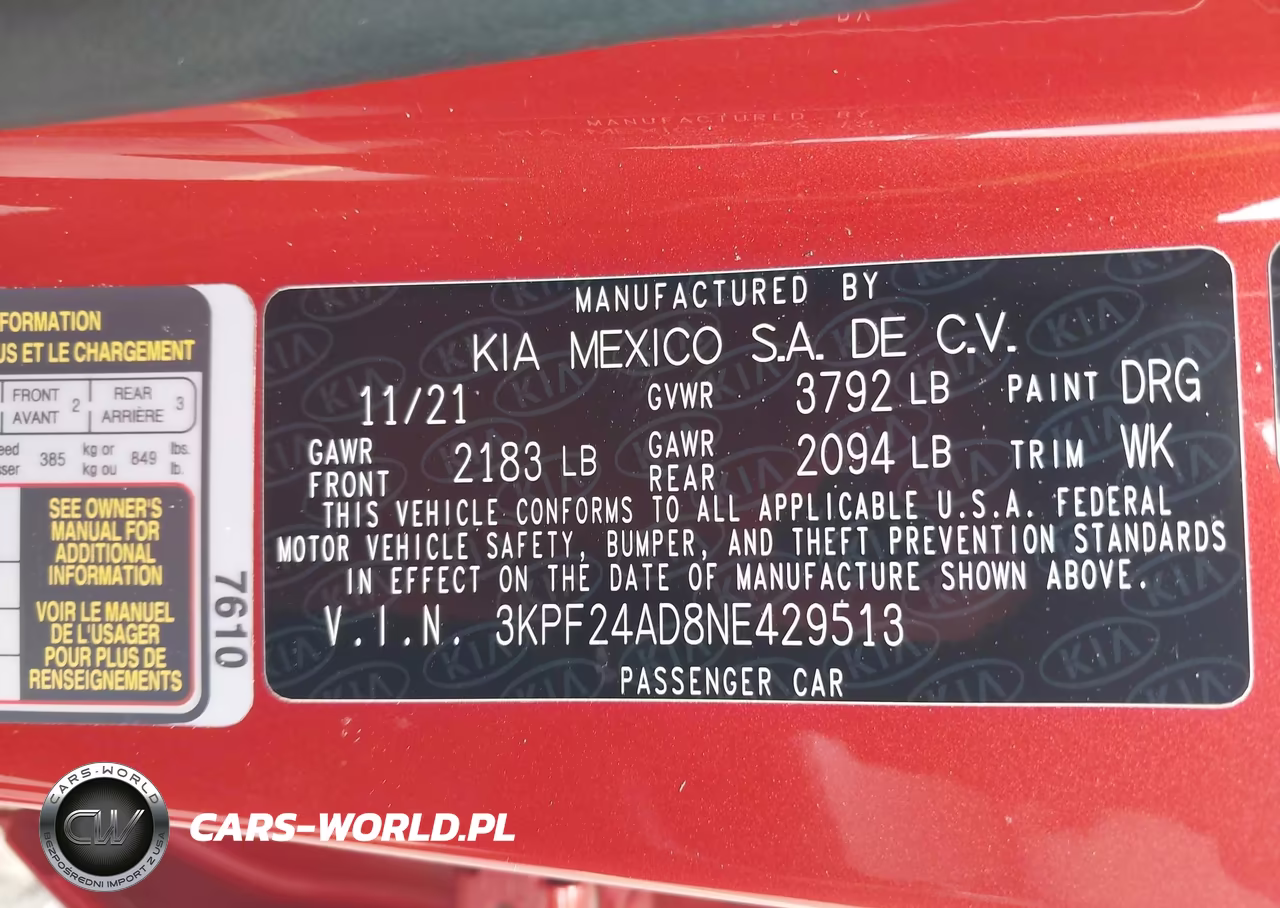 2022 Kia Forte Lxs VIN:3KPF24AD8NE429513 - 9