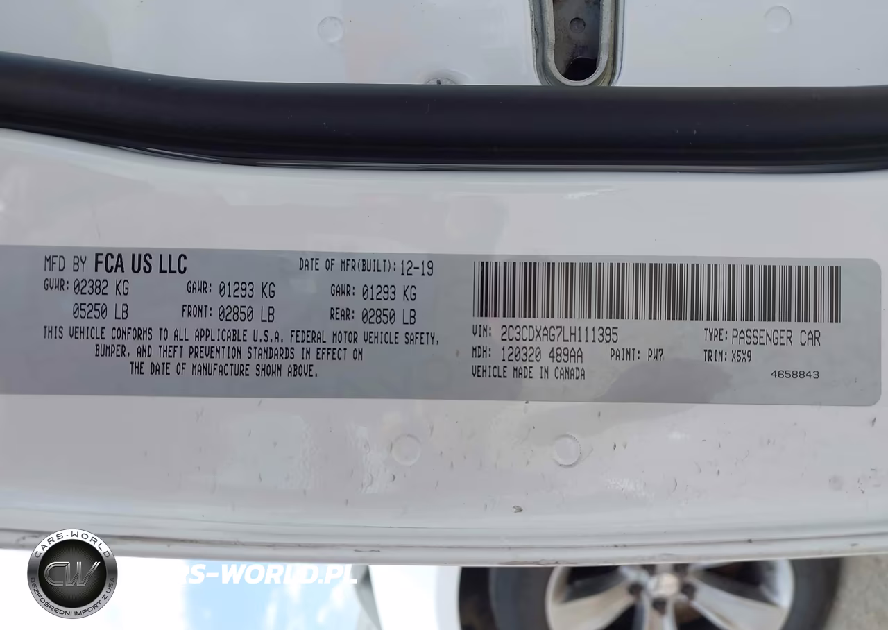 2020 Dodge Charger Police Rwd VIN:2C3CDXAG7LH111395 - 9