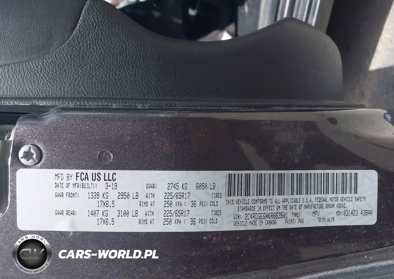 2019 Dodge Grand Caravan Gt VIN:2C4RDGEGXKR663501 - 9