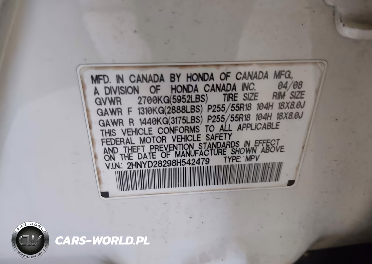 2008 Acura Mdx VIN:2HNYD28298H542479 - 9
