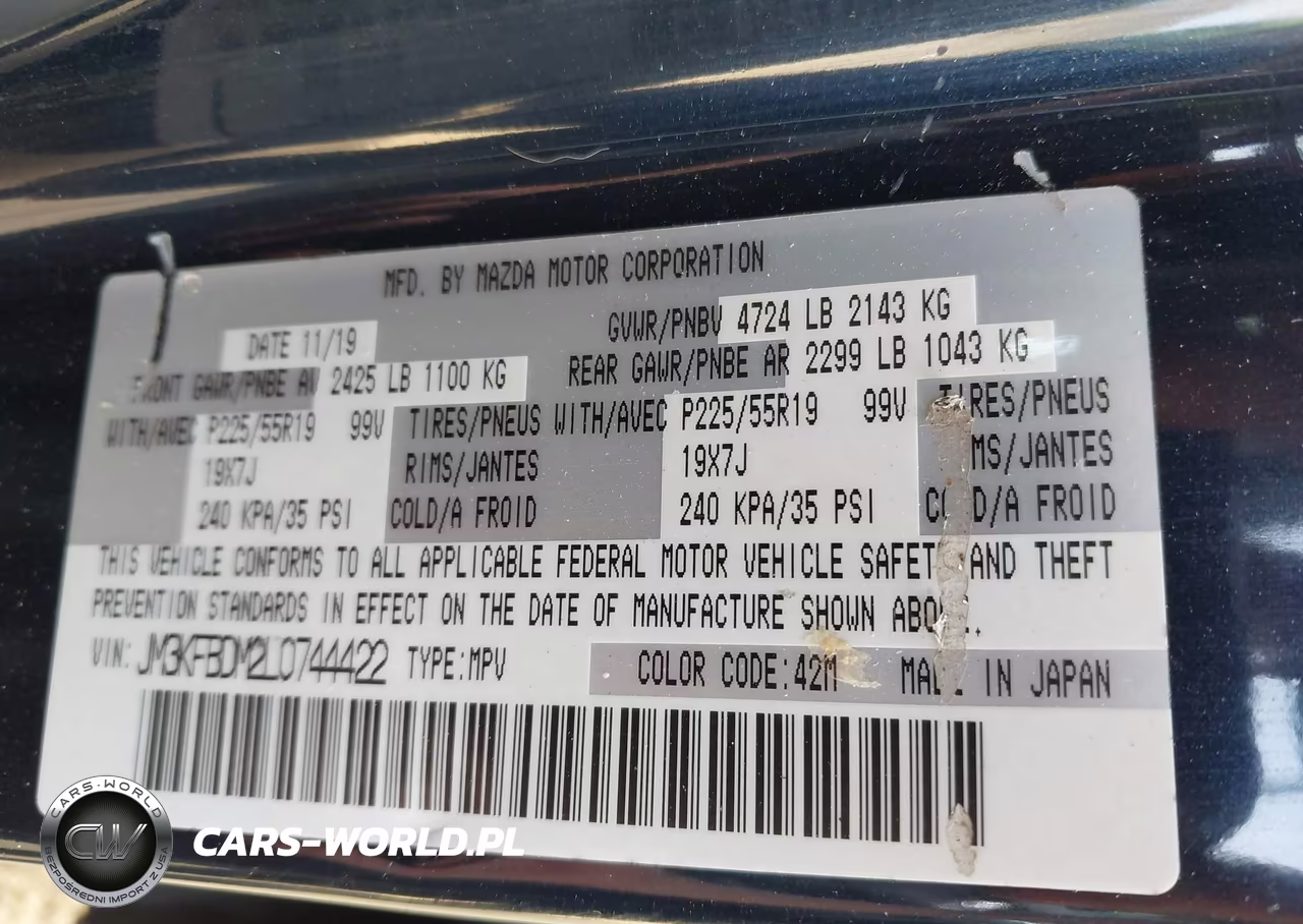 2020 Mazda Cx-5 Grand Touring VIN:JM3KFBDM2L0744422 - 9