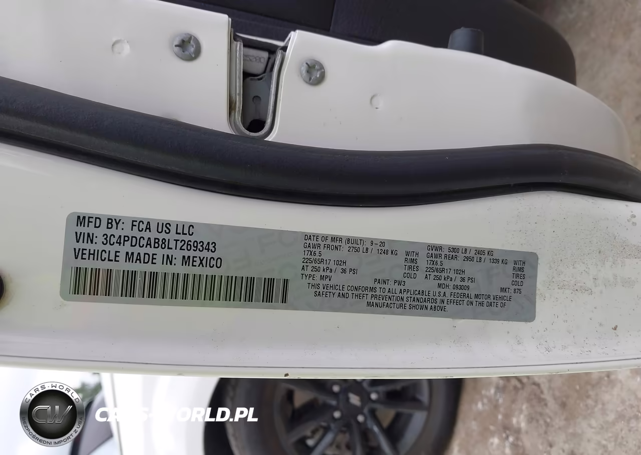 2020 Dodge Journey Se Value VIN:3C4PDCAB8LT269343 - 9