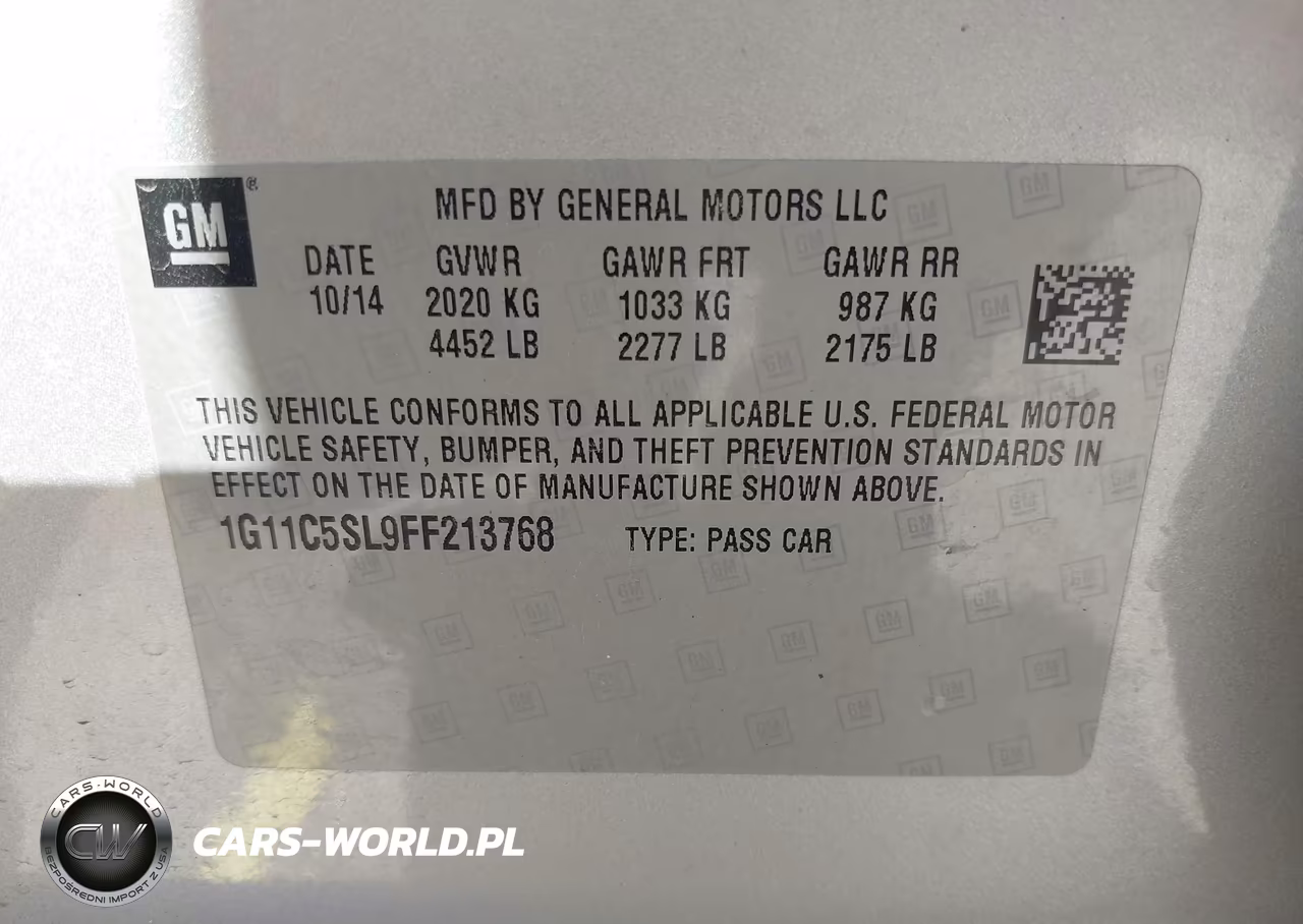 2015 Chevrolet Malibu 1Lt VIN:1G11C5SL9FF213768 - 9