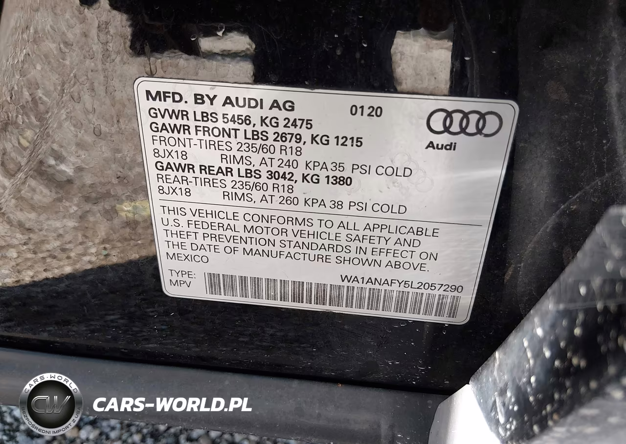 2020 Audi Q5 Premium 45 Tfsi Quattro S Tronic VIN:WA1ANAFY5L2057290 - 9