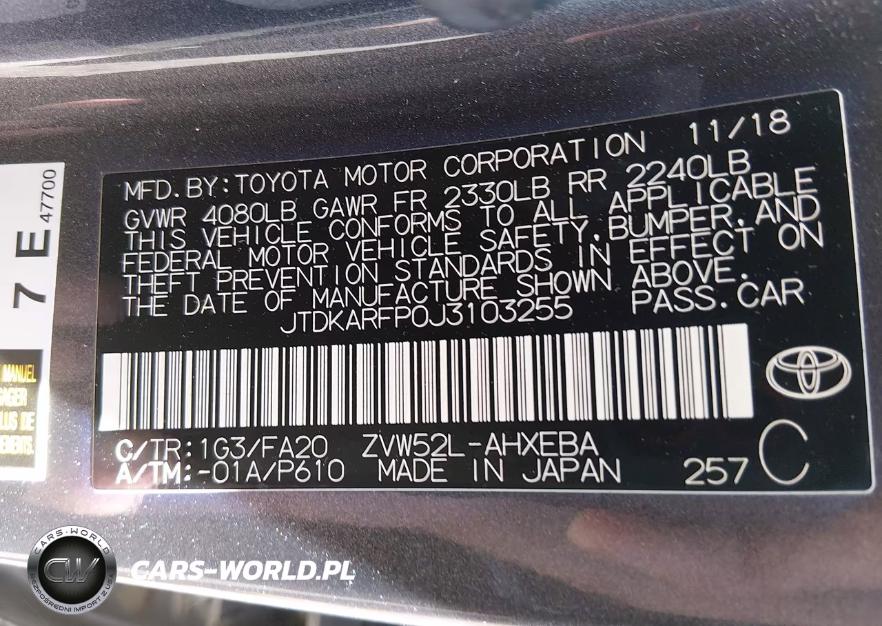 2018 Toyota Prius Prime Plus VIN:JTDKARFP0J3103255 - 9