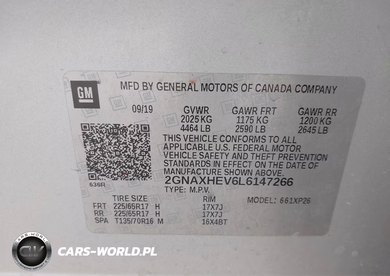 2020 Chevrolet Equinox Fwd Ls VIN:2GNAXHEV6L6147266 - 9