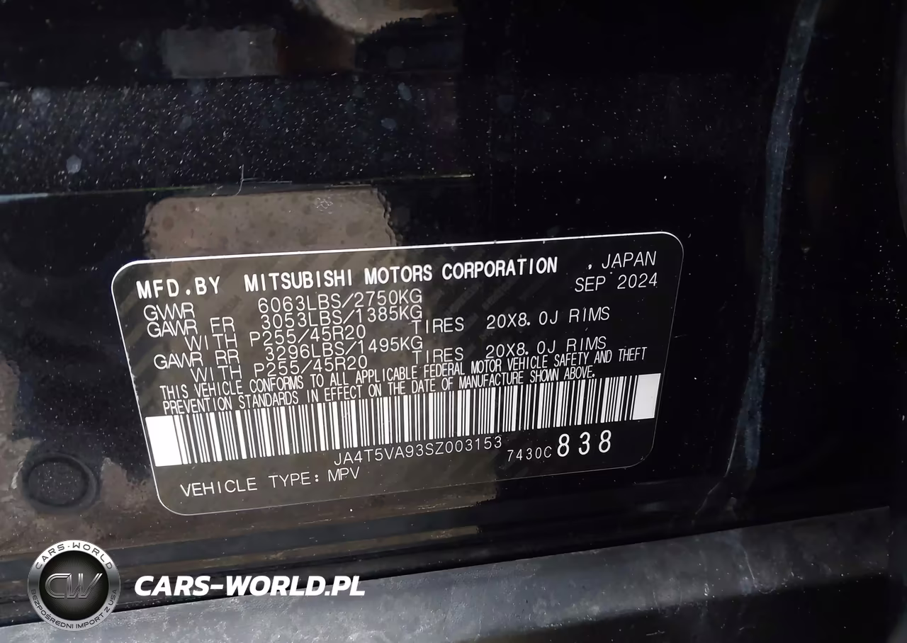 2025 Mitsubishi Outlander Phev Se S-Awc VIN:JA4T5VA93SZ003153 - 9