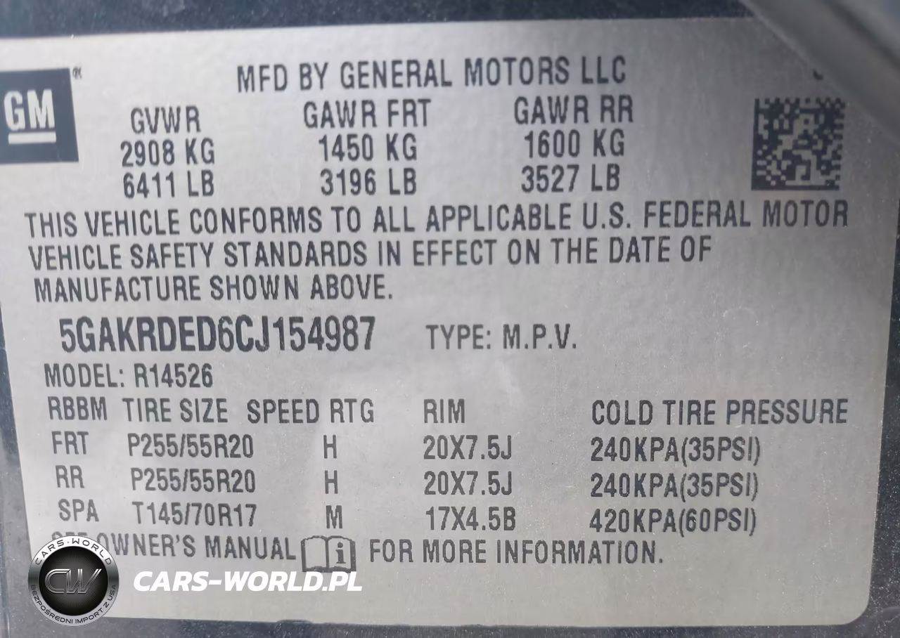 2012 Buick Enclave Premium VIN:5GAKRDED6CJ154987 - 9