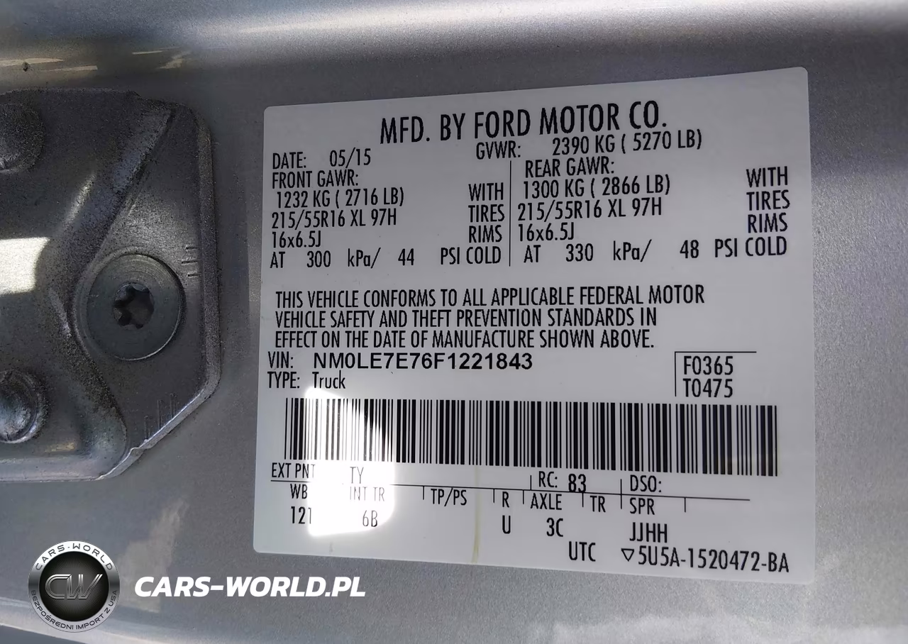 2015 Ford Transit Connect Xl VIN:NM0LE7E76F1221843 - 9