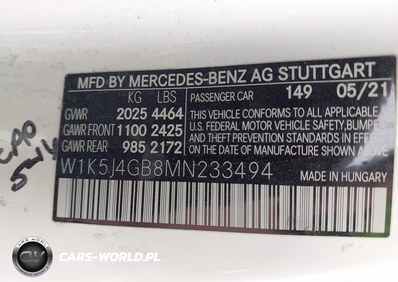 2021 Mercedes-Benz Cla 250 VIN:W1K5J4GB8MN233494 - 9