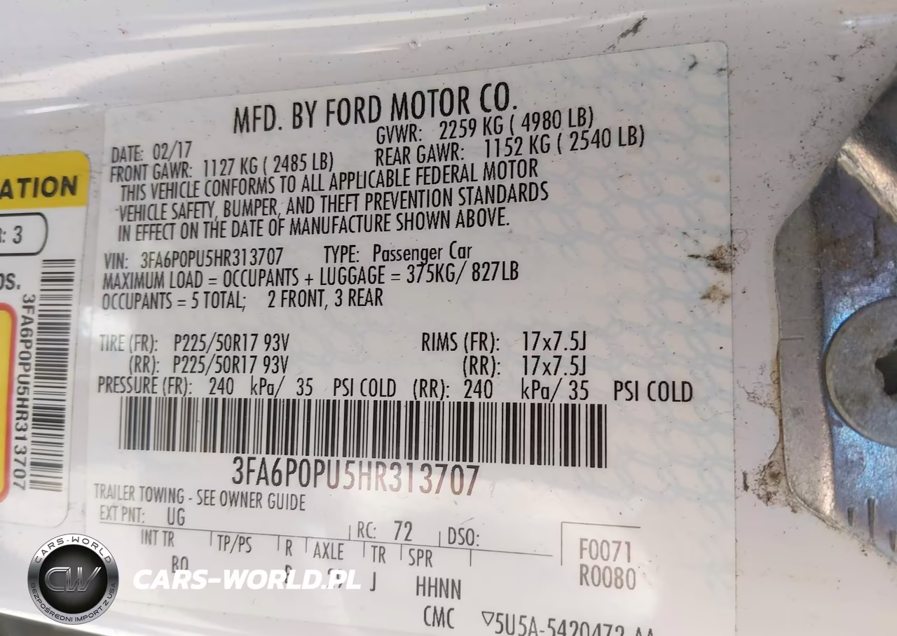 2017 Ford Fusion Energi Se Luxury VIN:3FA6P0PU5HR313707 - 9