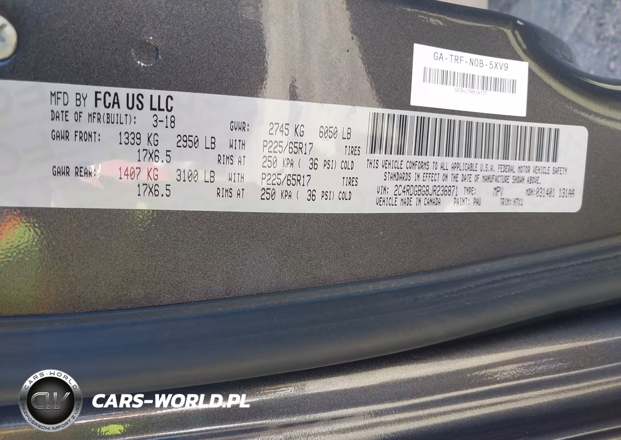 2018 Dodge Grand Caravan Se VIN:2C4RDGBG8JR236871 - 9
