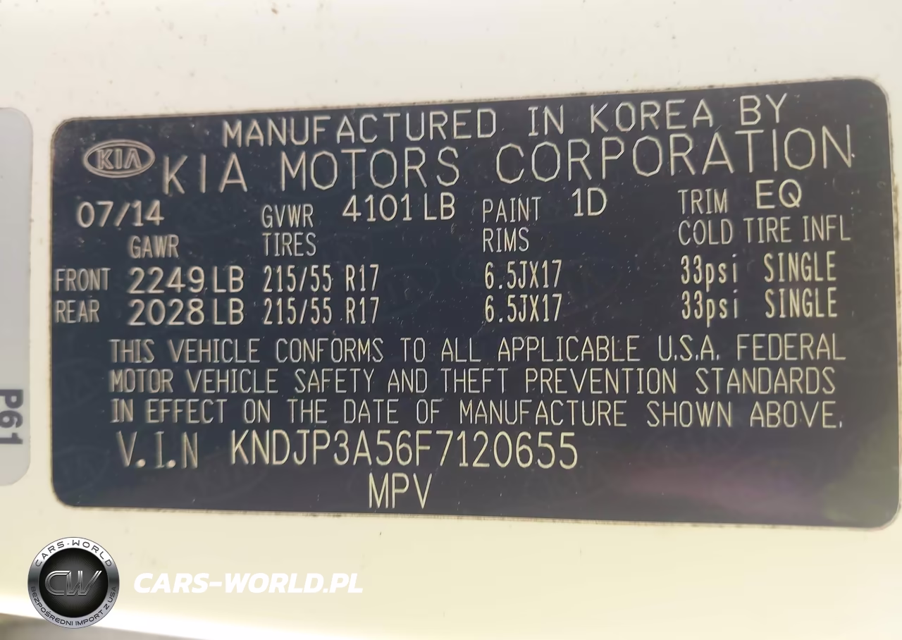 2015 Kia Soul + VIN:KNDJP3A56F7120655 - 9