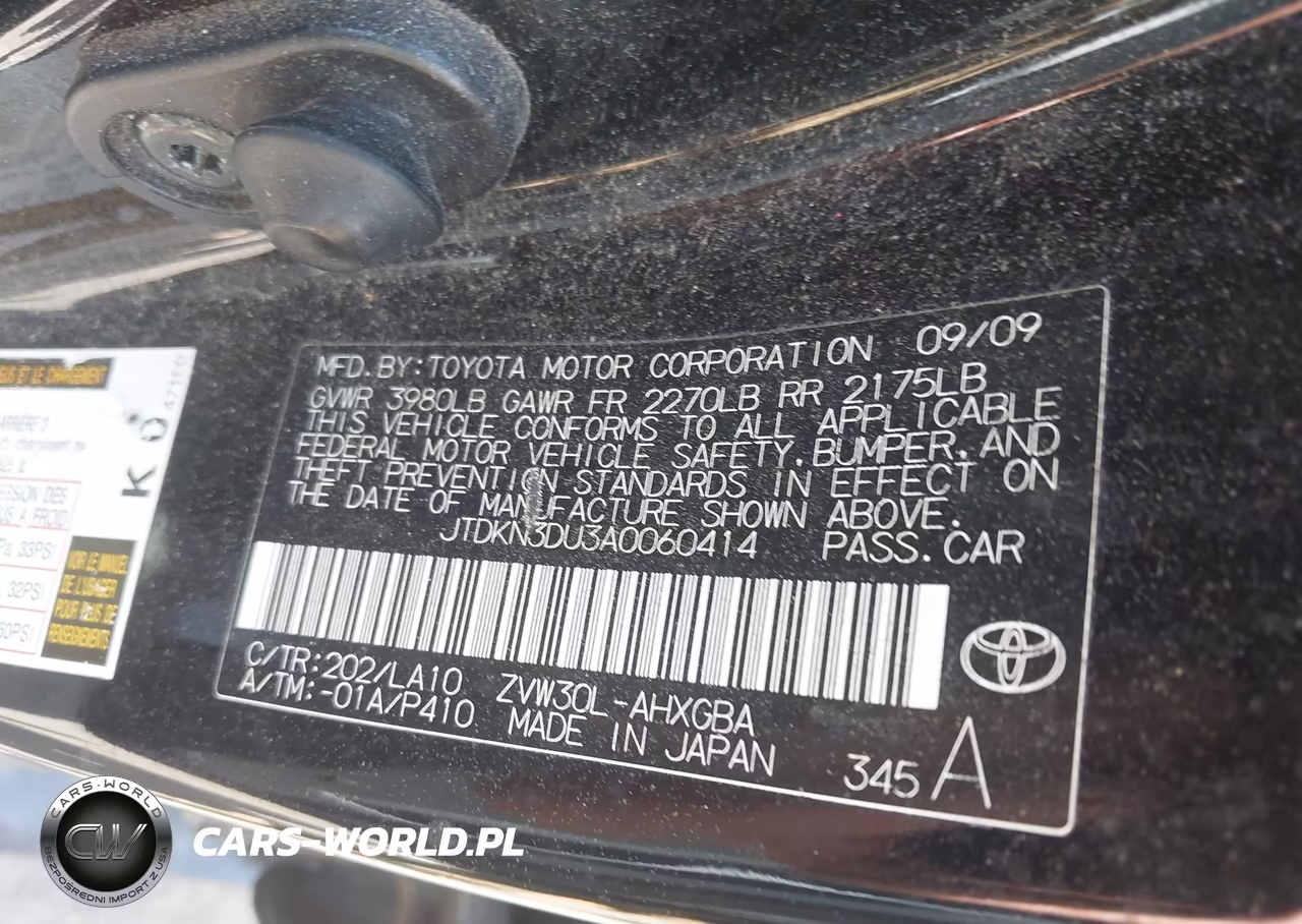 2010 Toyota Prius V VIN:JTDKN3DU3A0060414 - 9