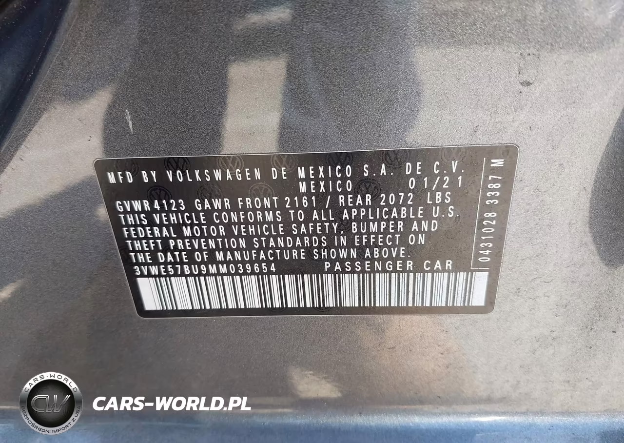 2021 Volkswagen Jetta 1.4T Sel VIN:3VWE57BU9MM039654 - 9