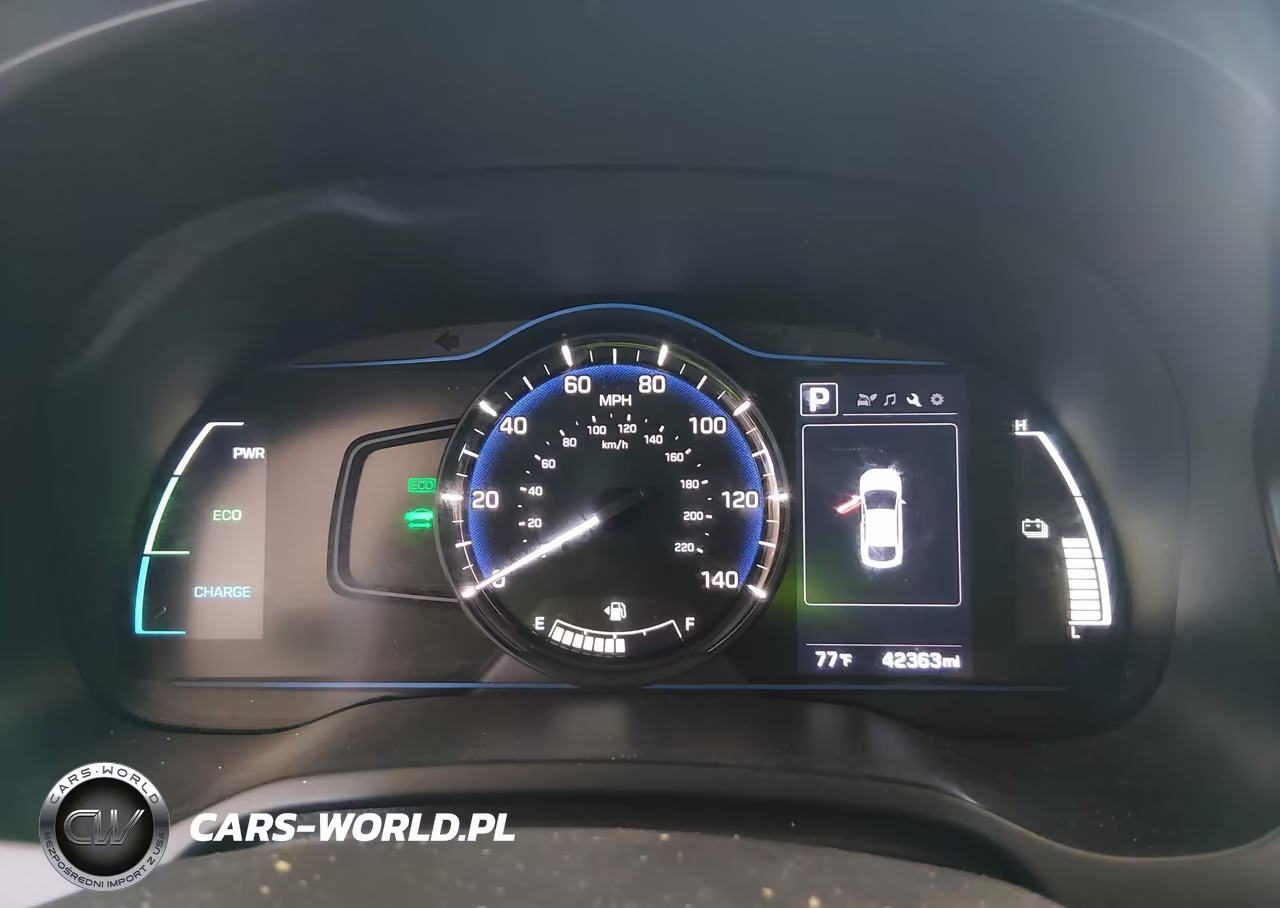 2018 Hyundai Ioniq Hybrid Blue VIN:KMHC65LC7JU076609 - 7