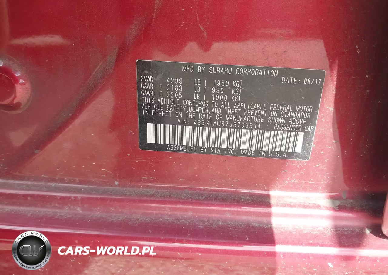 2018 Subaru Impreza 2.0I Limited VIN:4S3GTAU67J3703914 - 9