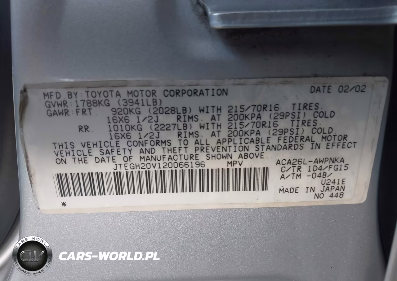 2002 Toyota Rav4 VIN:JTEGH20V120066196 - 9