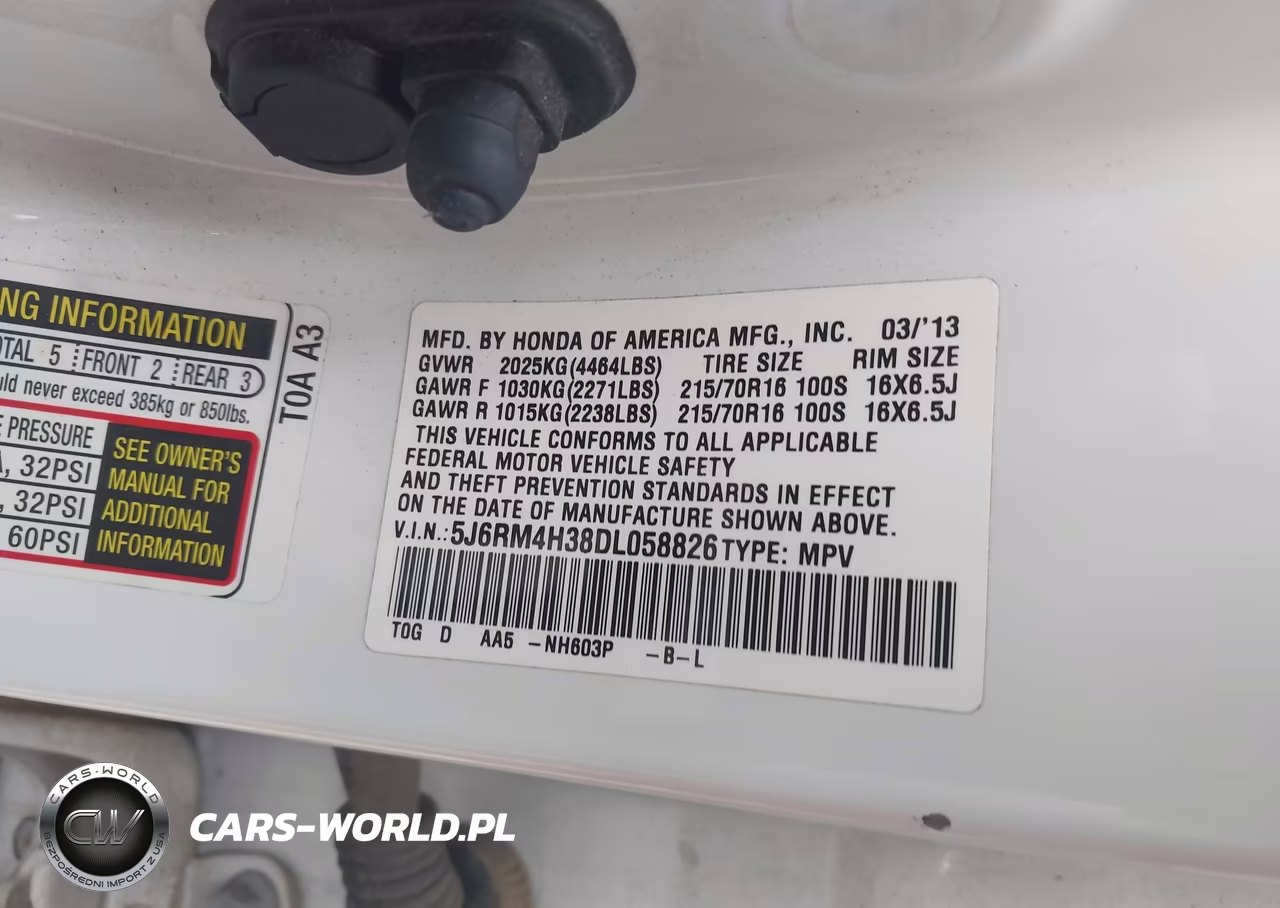 2013 Honda Cr-V Lx VIN:5J6RM4H38DL058826 - 9