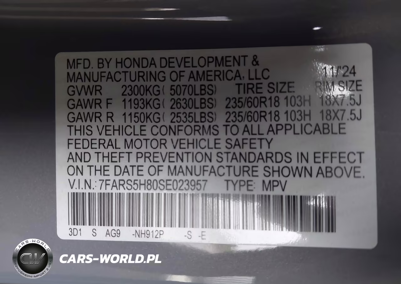 2025 Honda Cr-V Hybrid Sport-L VIN:7FARS5H80SE023957 - 9