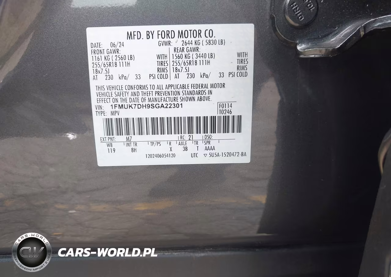 2025 Ford Explorer Active VIN:1FMUK7DH9SGA22301 - 9