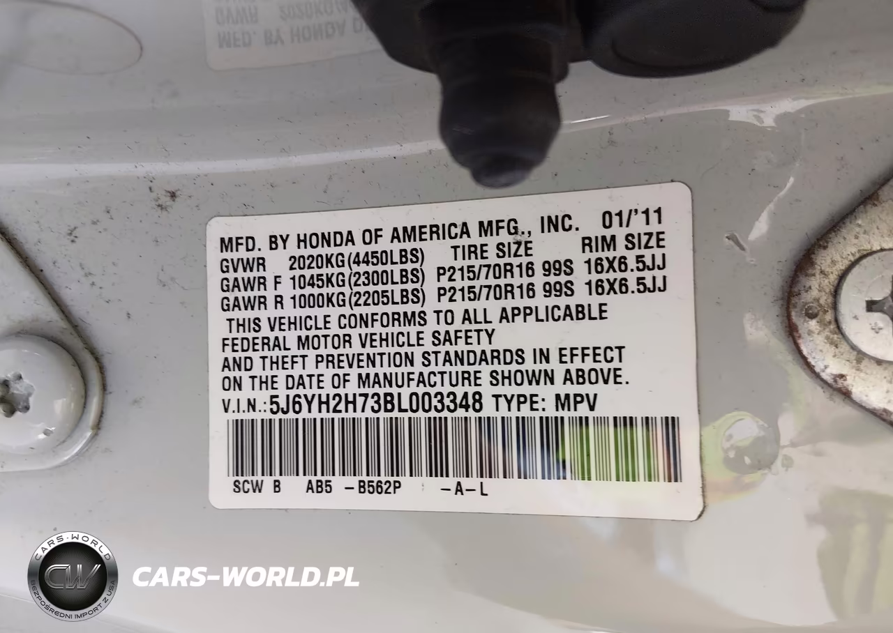 2011 Honda Element Ex VIN:5J6YH2H73BL003348 - 9