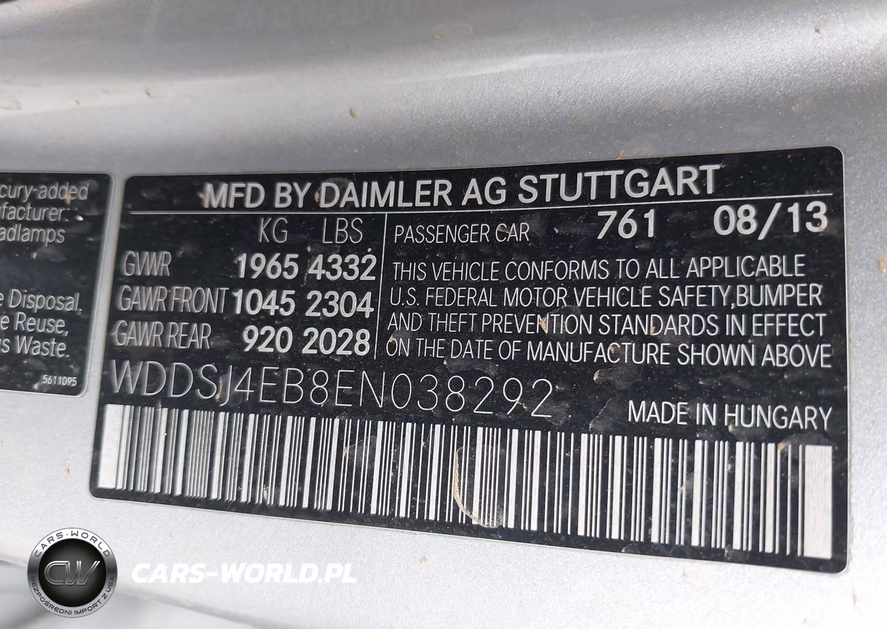 2014 Mercedes-Benz Cla 250 VIN:WDDSJ4EB8EN038292 - 9
