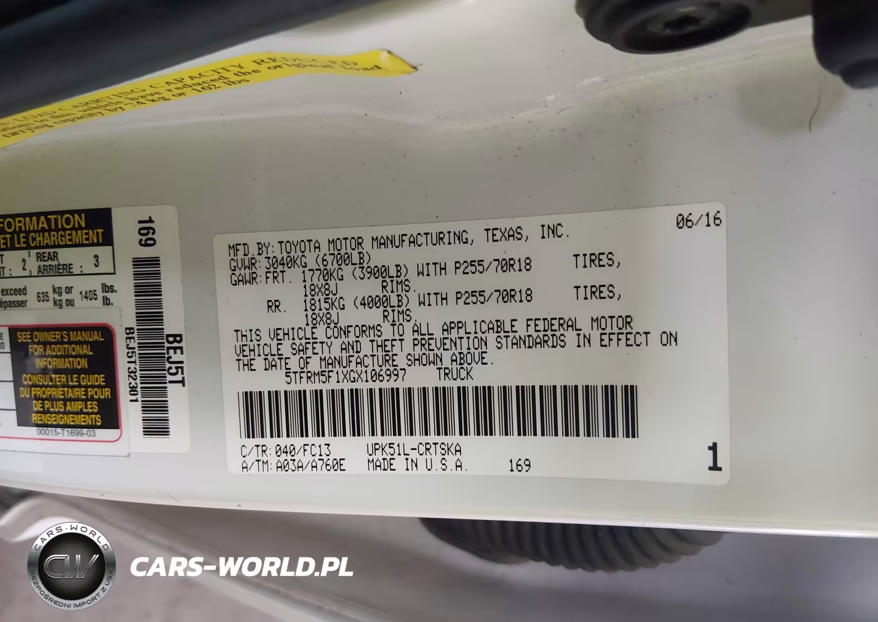 2016 Toyota Tundra Sr5 4.6L V8 VIN:5TFRM5F1XGX106997 - 9