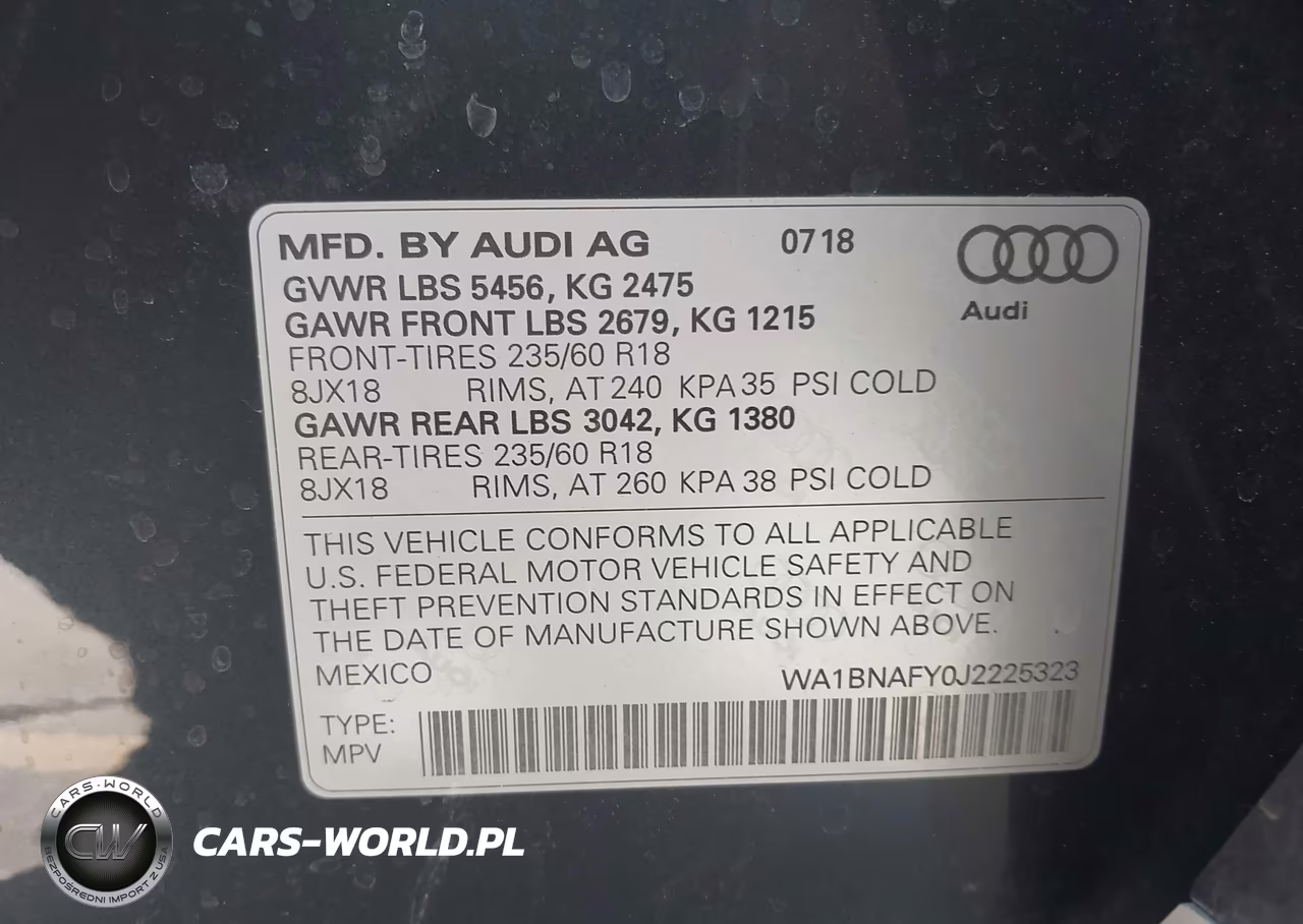 2018 Audi Q5 2.0T Premium-2.0T Tech Premium VIN:WA1BNAFY0J2225323 - 9